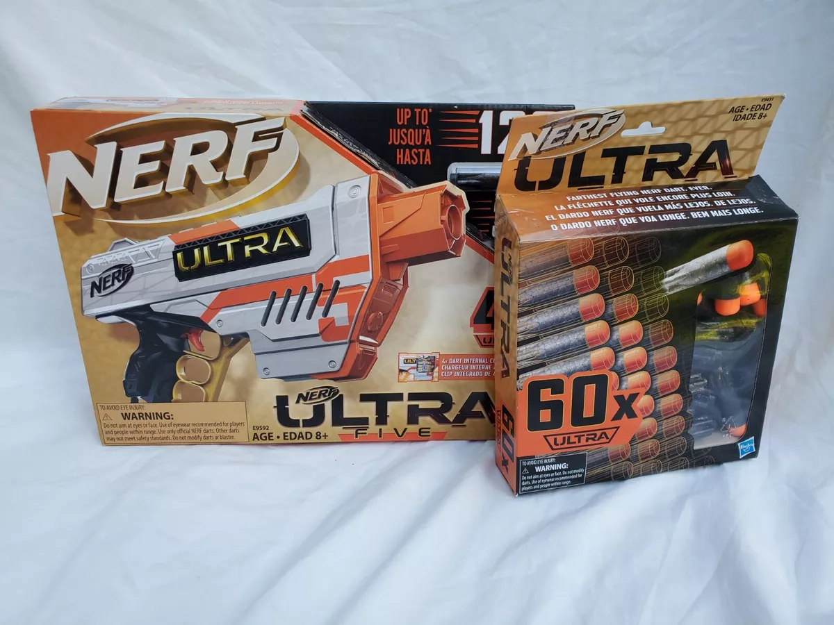 NERF Ultra Five Blaster E9592 & Ultra 60 Foam Dart Refill E9431