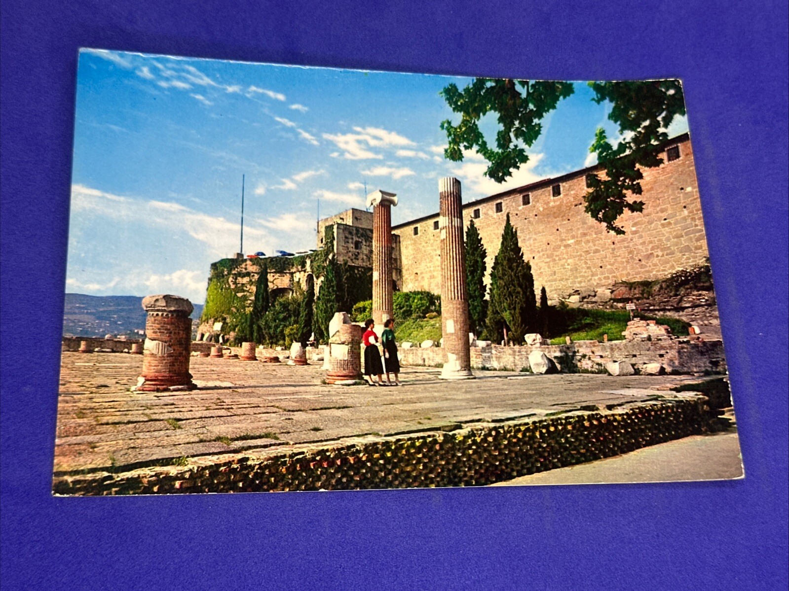 TRIESTE SAN GIUSTO RESTI DELLA BASILICA ROMANA Cartolina a Colori