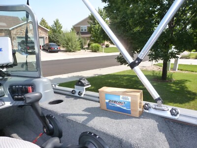 Brocraft Versatrack Bimini Top Mount Bracket - For 1/4" Track Systems On Tracker & Other Boats | 316 Stainless Steel Swivel Hinge