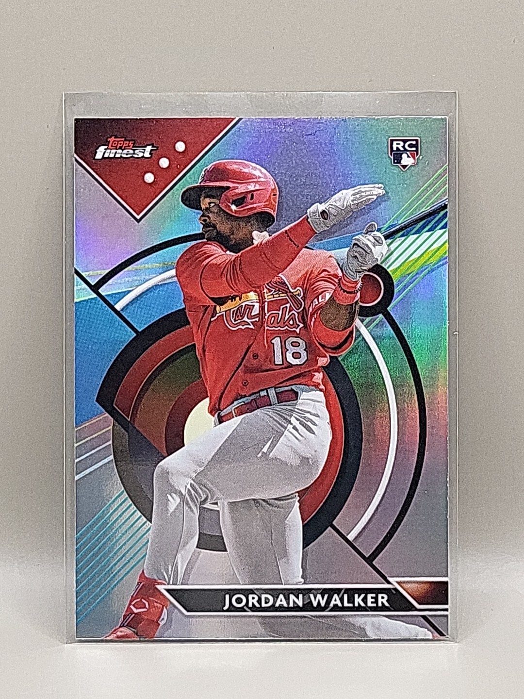 2023 Topps Finest Jordan Walker Refractor Rookie RC #60 Cardinals