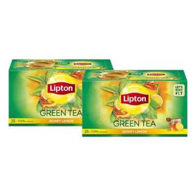 Lipton Honey Lemon Green Tea Bag 2X35 g Zero calories | free ship
