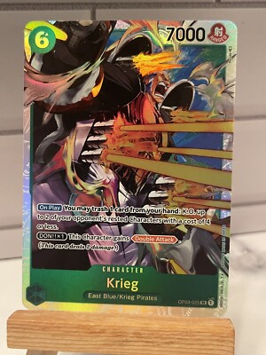 ONE PIECE カードゲーム こわい…♡きん SR ONE PIECE SR PILLARS OF STRENGTH CARD GAME KRIEG CARD OP03-025