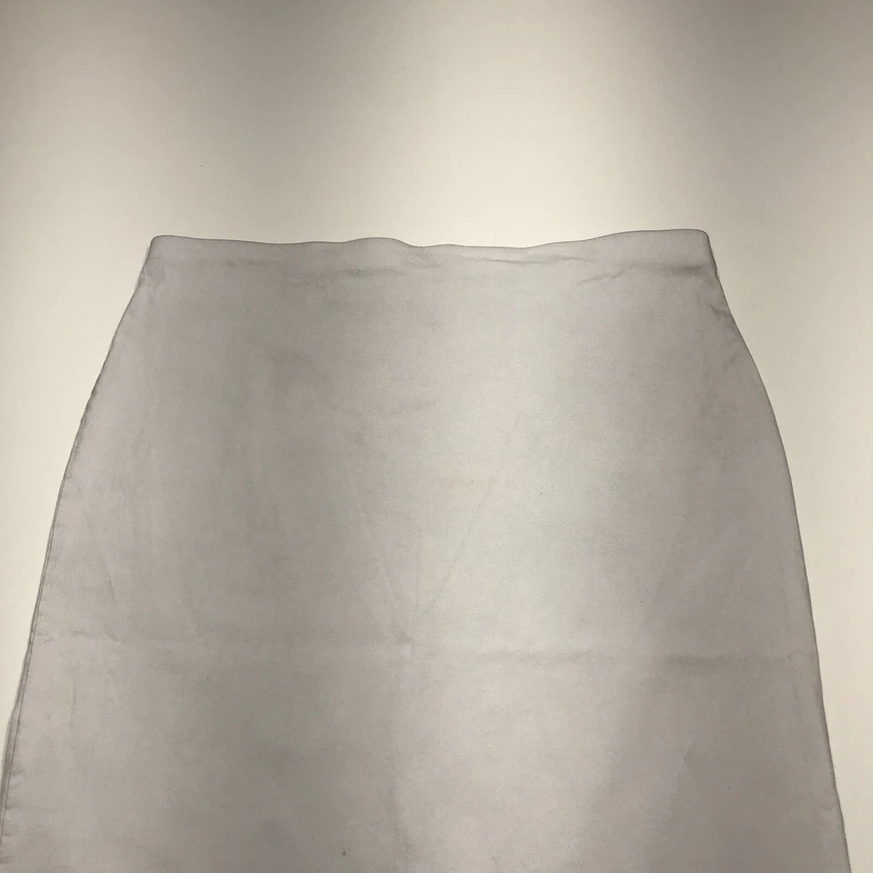 Falda 89th & Madison Talla Grande Blanca Elastizada Recta con Dobladillo Estampado Paisley Azul Foto 3 de 4