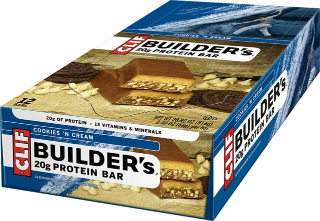 Barre Protéinée Clif Bar Builders Cookies Et Crème Boîte De 12 - Photo 1/1