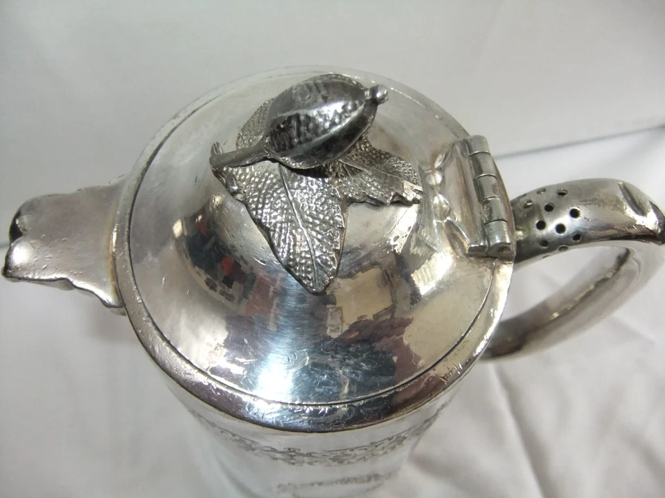 Antigua cafetera Walker & Hall, Sheffield, plateada altura 22 x 15 cm Foto 4 de 4