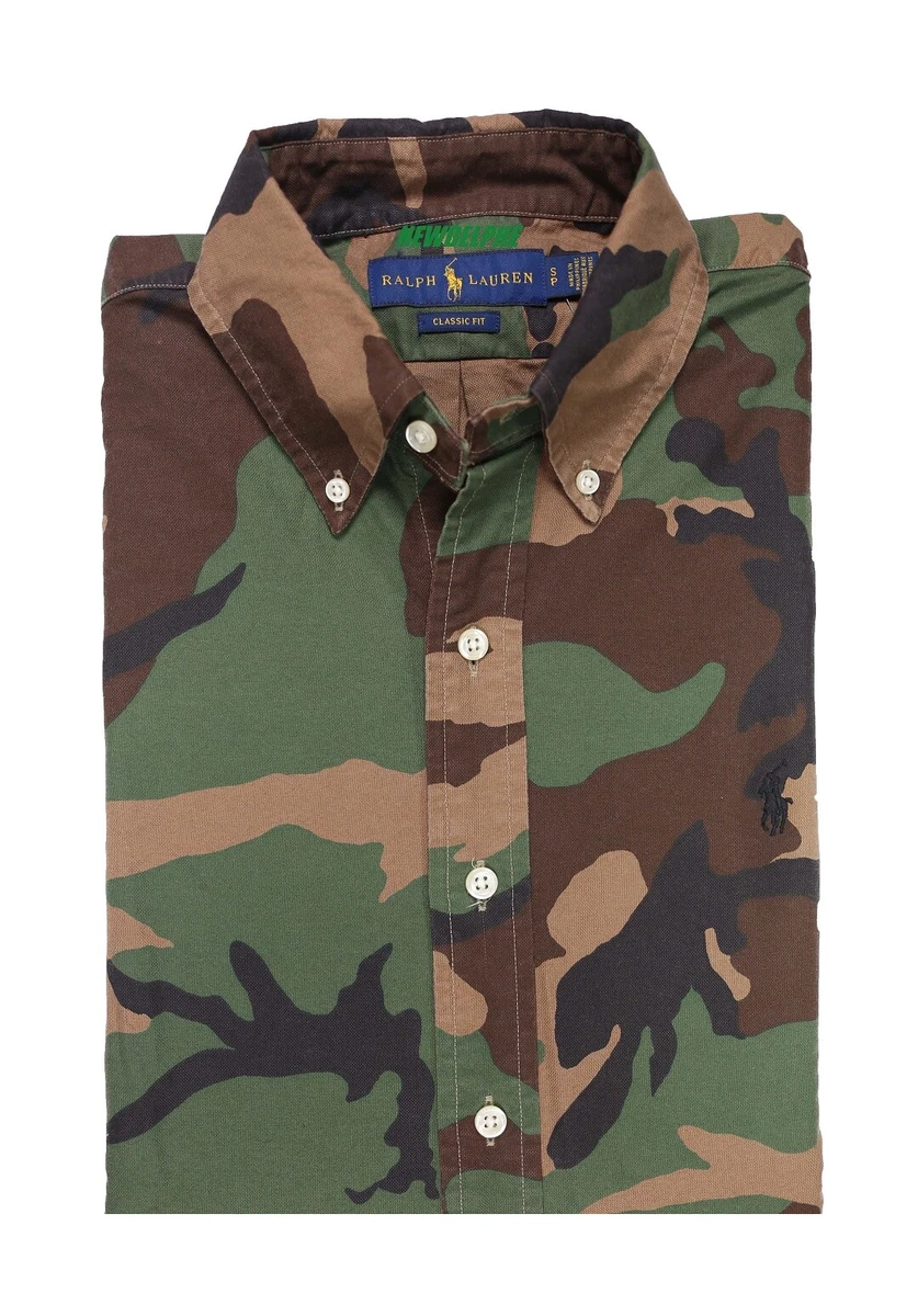 Polo ralph lauren classic top fit camo oxford shirt