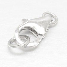 Sterling 925 Silver Strong Lobster Claw Carabiner Trigger Clasps Silver Findings