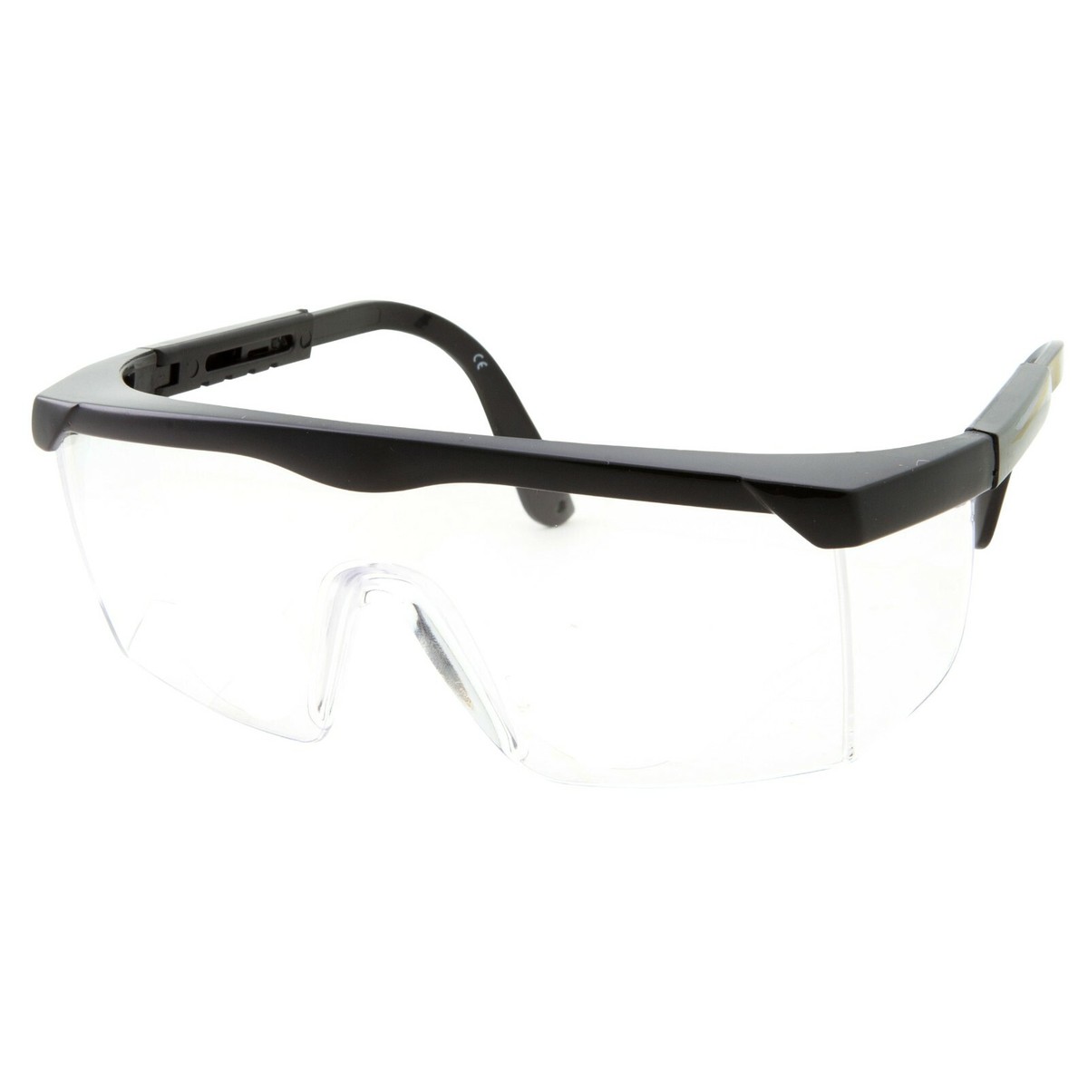 Safety Glasses For Work With Anti-Fog,Clear Protective Goggles Over Glasses With Side Shields, Anti-Scratch Dust Proof Wrap-Around Eye Protection For Construction Laboratory Chemicals Science