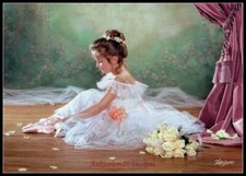 Little Dancer - DIY Chart Counted Cross Stitch Patterns Needlework DMC Color