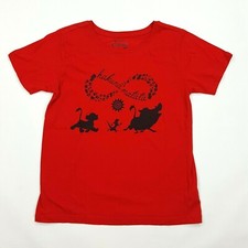 Disney Lion King Youth Size XL Red Cartoon TV Movie Promo Pumba T Shirt VTG
