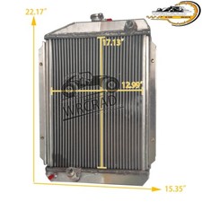 2-rows Full Aluminum Cooling Tractor Radiator For John Deere 950 Oem #ch19296