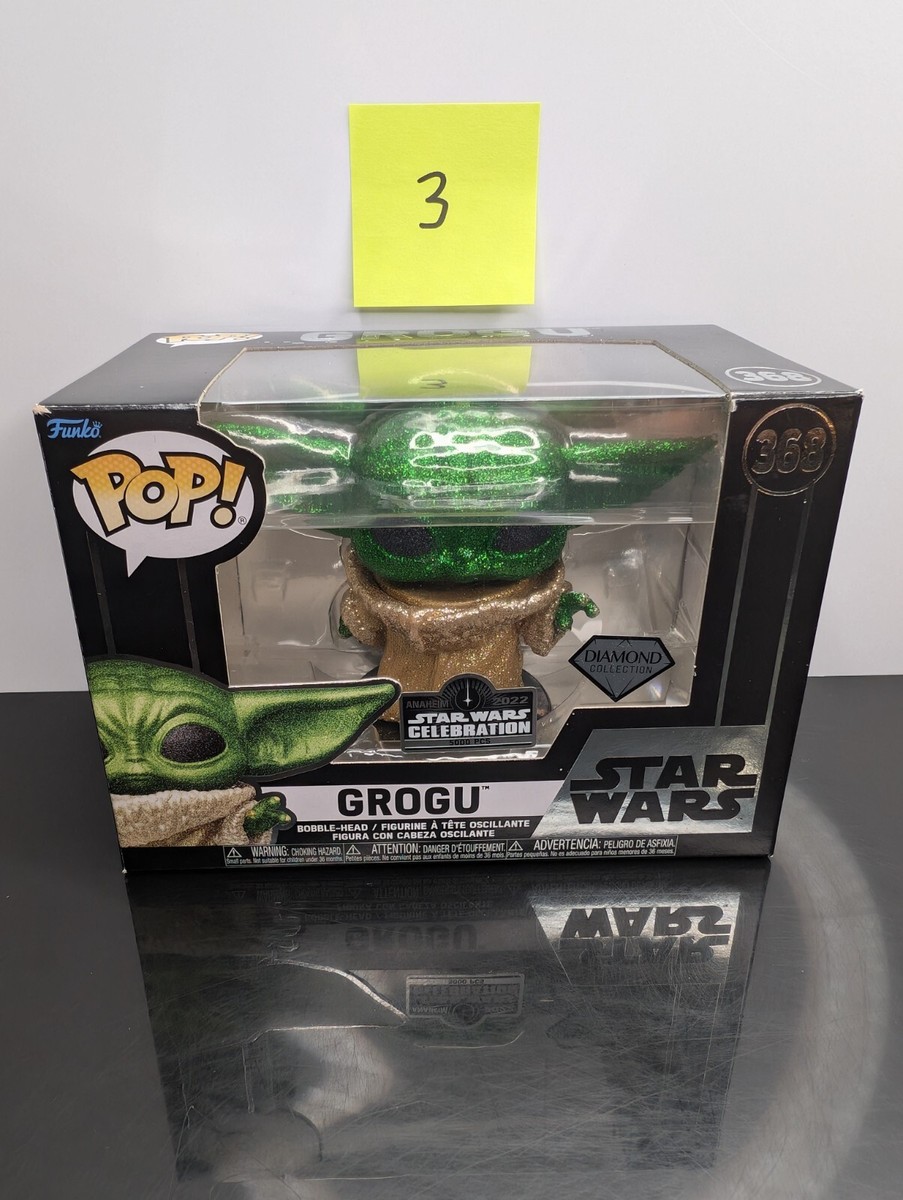 Funko POP! スター・ウォーズ セレブレーション2022限定グローグ Funko #368 Star Wars Grogu Diamond Collection 2022 Exclusive