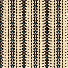 Fabric Serape Blanket Tribal Stripe Tan Cotton 1/4 Yard