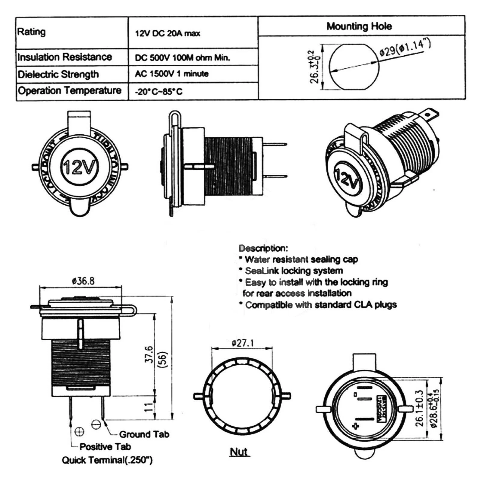 Technical Specifications Diagram