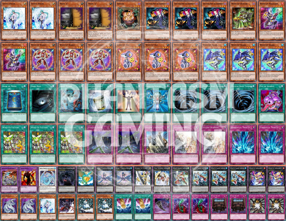 Wind-Up Deck Maxx "C" Snowman Eater Carrier Zenmaity Yugioh