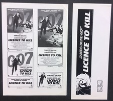 RARE Ad Sheet/Ad Slick Timothy Dalton James Bond Licence to Kill 007 Competition