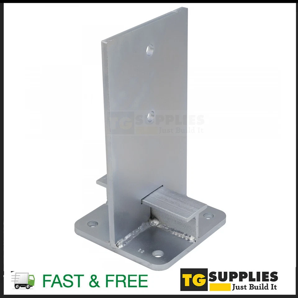 Staffa di ancoraggio supporto palo pergola bullonata interna zincata resistente