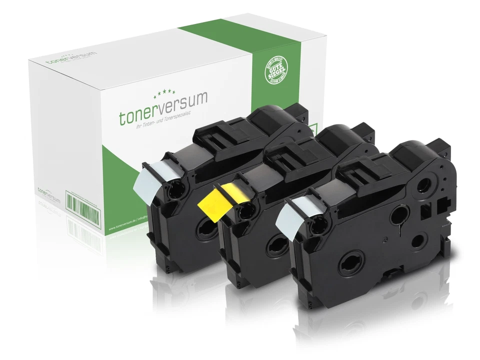 TONERVERSUM verschiedene Schriftbänder ersetzt Brother TZE-141 241 541 641 P-Touch 18mm