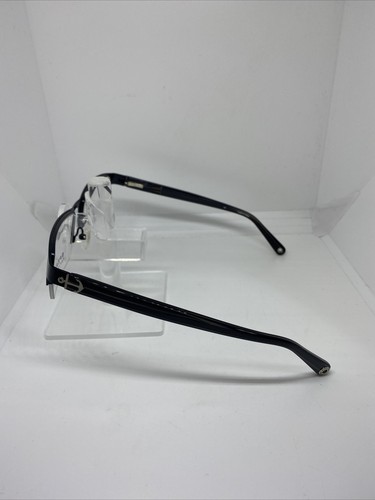 Sperry Top Sider Freeport C01 Eyeglasses Frame Black/Striped Arms 52-18-140 New - Picture 6 of 7