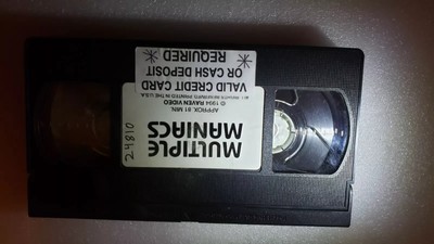 Multiple Maniacs VHS HTF ripped cover
