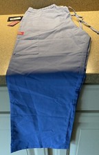 Dickies Medical Scrubs Drawstring Light Blue Flare Pants Large