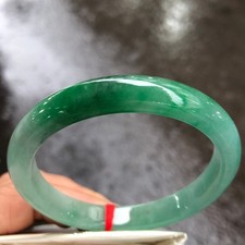 Certified Natural Grade AAA Ice Green Burmese Jade jadeite bracelet bangle 59MM