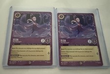 Disney Lorcana Elsa The Fifth Spirit 6/P3 Two Promo Cards NM