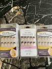 New 16 Packages Of Nailene Press on Nails French Tip Purple,blue,gold — photo 5