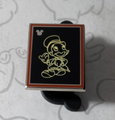 Jiminy Cricket Chaser Chalk Sketches 2014 Hidden Mickey DLR Disney Pin 102306