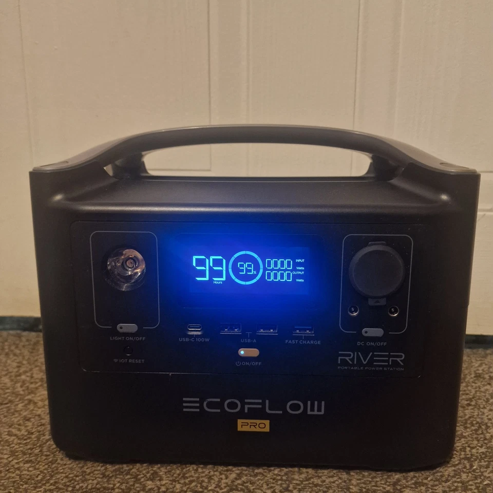 EcoFlow RIVER Pro 1440Wh 600w Portable Power Station And Extra Battery - Image 2 of 4