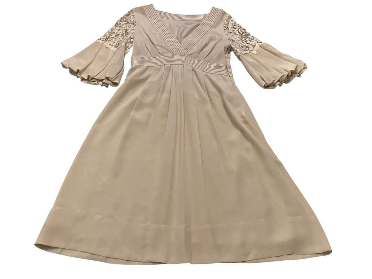 bcbg dress beige BCBGMAXAZRIA Dresses for Women for sale 2000s Fashion Trends: Boho christy dawn dress Pair it with leather Color:Yellow/Yellow*