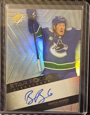 2024-25 SPx #SF-BB Brock Boeser Star Focus Signatures