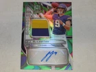 2024 Panini Spectra Rookie Aspiring Neon Green Prizm PATCH Auto JJ McCarthy 1/4