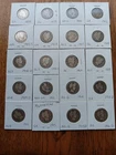 Lot of 20 Different Barber Silver Quarters 1892-1916