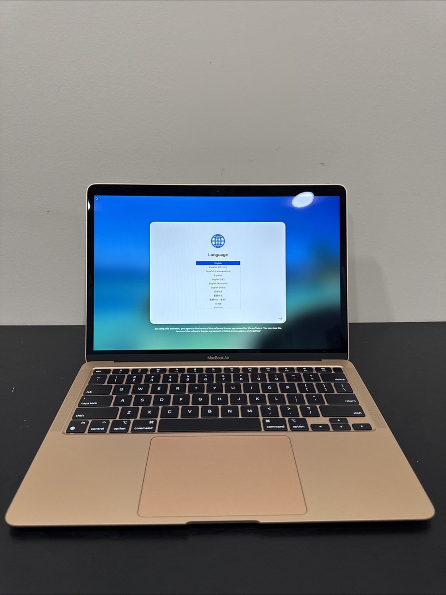 MacBook Air M1 8-Core CPU 7-Core GPU 13in 2020 256GB SSD 8GB Gold 