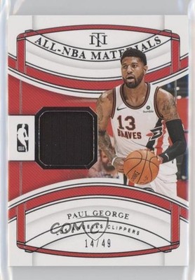 2019 Panini National Treasures All-NBA Materials 14/49 Paul George #NBM-PGR ib1