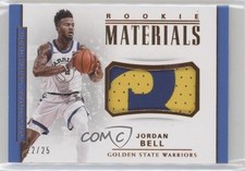 2017-18 Panini National Treasures Rookie Materials Bronze 22/25 Jordan Bell 0q0