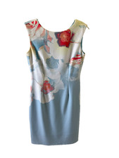 Tahari Arthur Levine Womens Floral Sheath Dress Sleeveless 2P