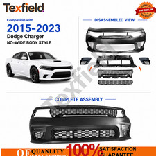 For 2015-2023 Dodge Charger No-Wide Body Style Front Bumper Kit with Side Mark.