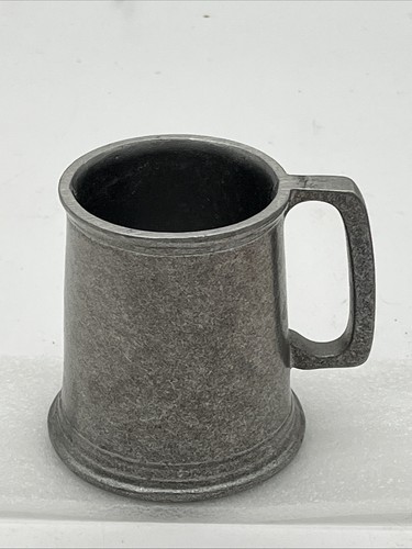 Vintage Small Metal Tankard Mug – Pewter / Cast Aluminum Style Rustic Stein
