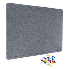 Felt Bulletin Board, 48 x 48 -Inch Foldable Decorative Pin Board(Gray)