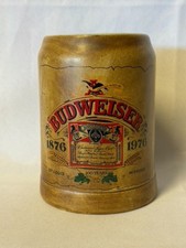 Budweiser Centennial Stein 1976 CS22 Ceramarte Brazil 5"