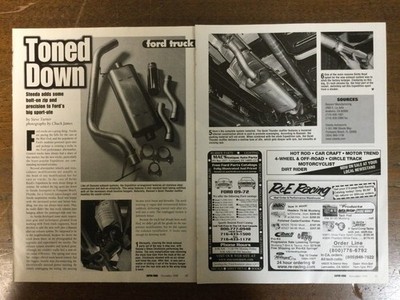 8658 Article Pictorial Ford Truck Steeda adds some bolt on zip & precision 3 pg
