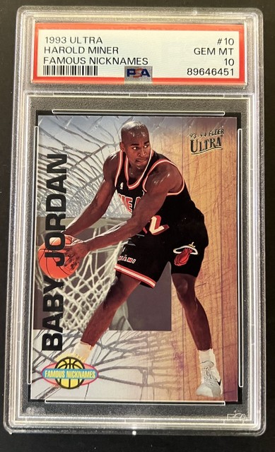 1993-94 Fleer Ultra - Famous Nicknames Harold Miner #10 PSA 10