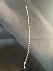Sterling Silver Twist Chain Bracelet Approximately 7.5 Inches Made In Italy — photo 4