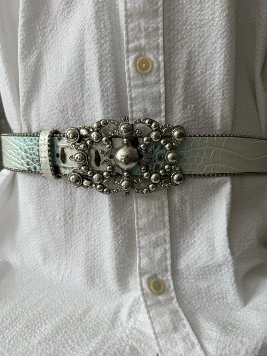 LEATHEROCK Leather White Belts for Women for sale | eBay display picture 1