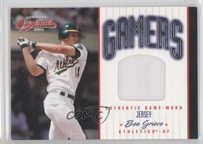 2002 Donruss Originals Gamers Jerseys 82/500 Ben Grieve #G-43 0v1