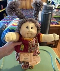 Cabbage Patch Soft Sculpture 1989 toddler Girl Amber  Edition 16 inch 💚