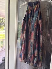 GUESS SLEEVELESS TRAPEZE DRESS M