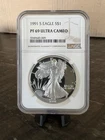 1991-S  Silver Eagle NGC PF69 Ultra Cameo
